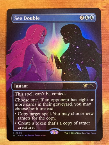 Mtg foil borderless see - mtg, double