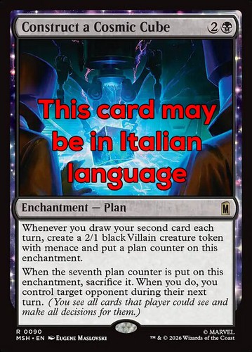 Mtg construct cosmic - construct, a