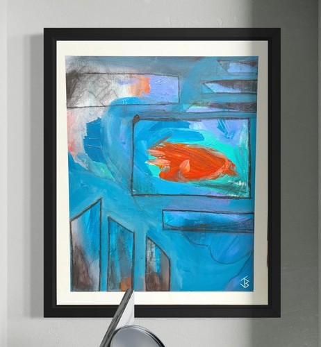 Quadro acrilico astratto