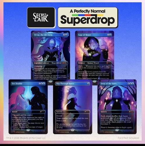 Magic mtg secret lair cosmic - x,