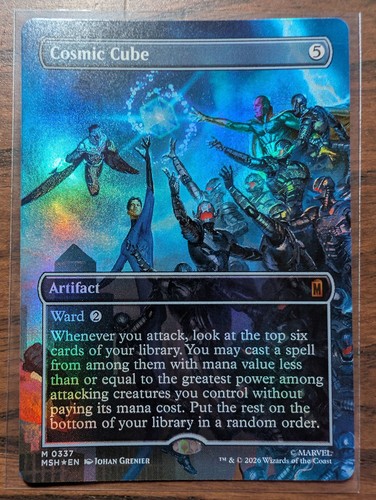 Cosmic cube borderless foil - cube,
