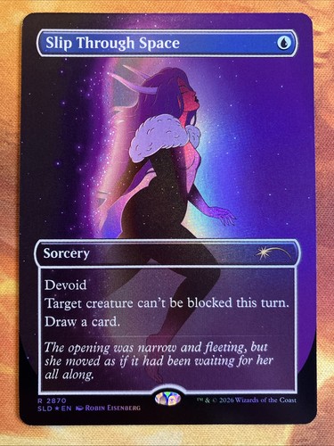Mtg foil borderless slip - foil,