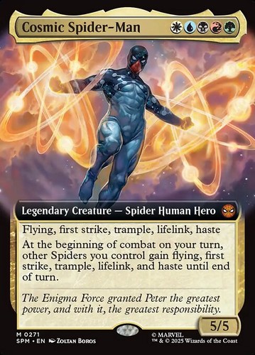 Mtg cosmic spider man - mtg, foil